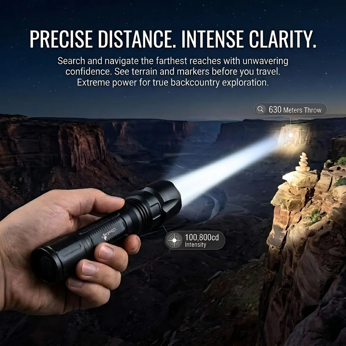 UltraFire® LW20X PRO Long-Range Flashlight