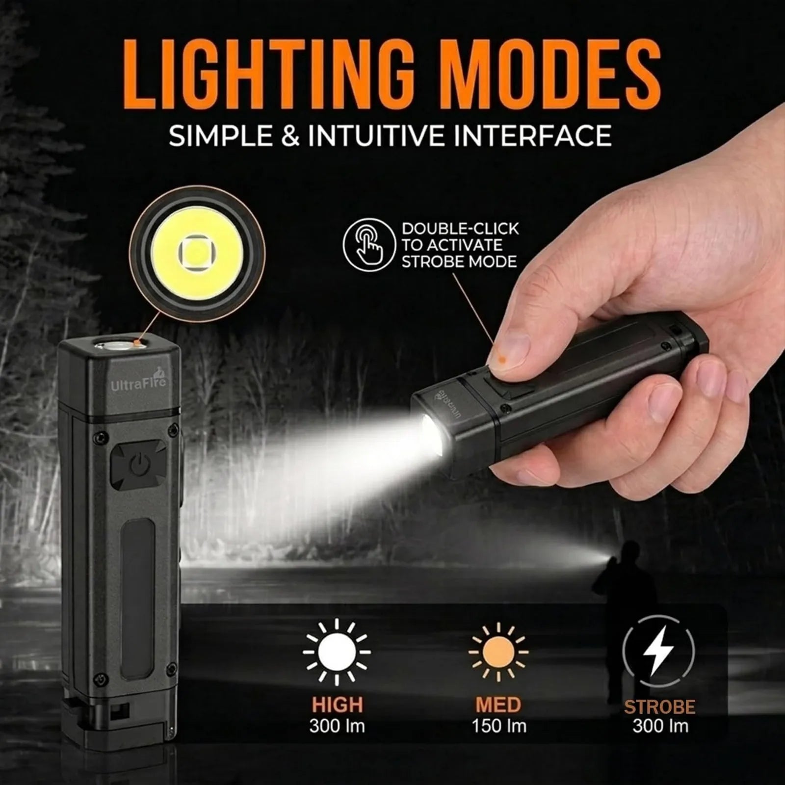 UltraFire® M21 Mini EDC Flashlight