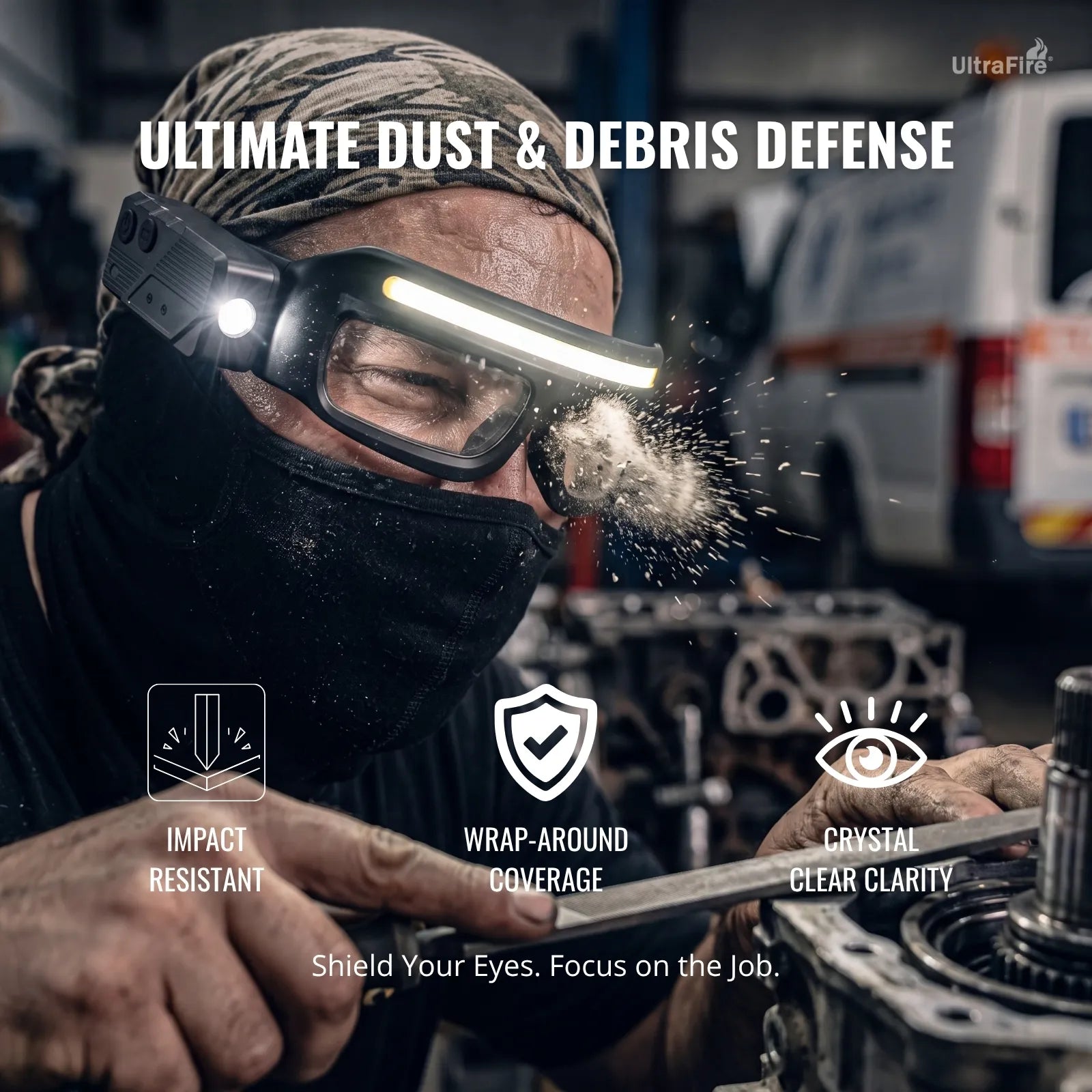 UltraFire® MEC-X1 LED-Brille