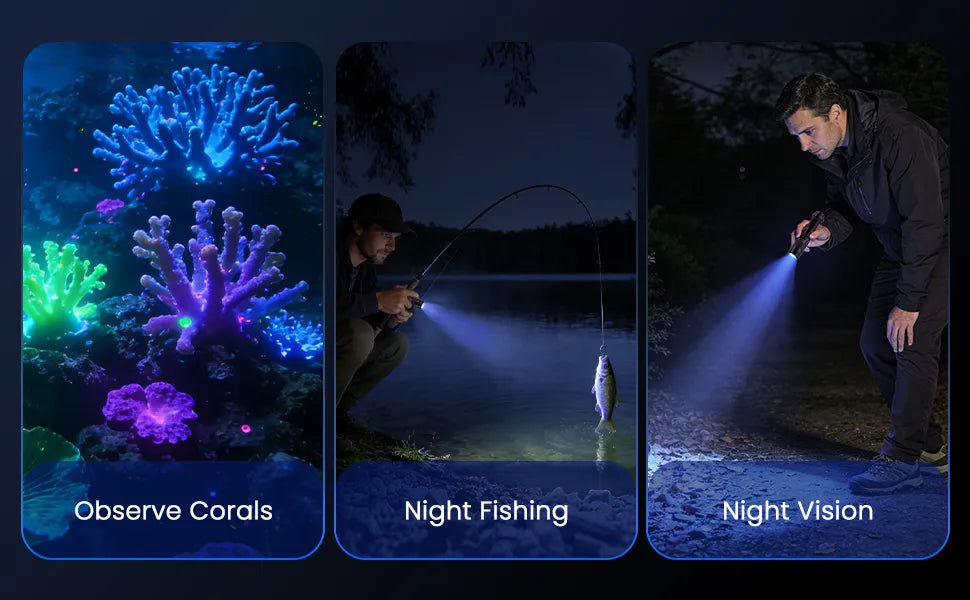 UltraFire® SK68-XB Rechargeable Mini Blue Light Flashlight - 2PCS