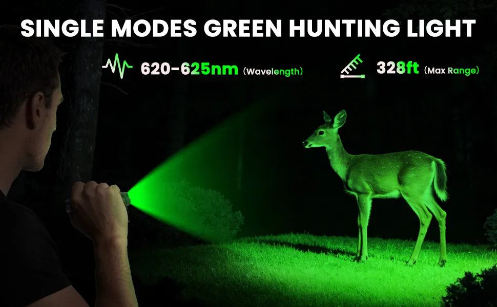 UltraFire® SK68-XG Rechargeable Mini Green Light Flashlight - 2PCS