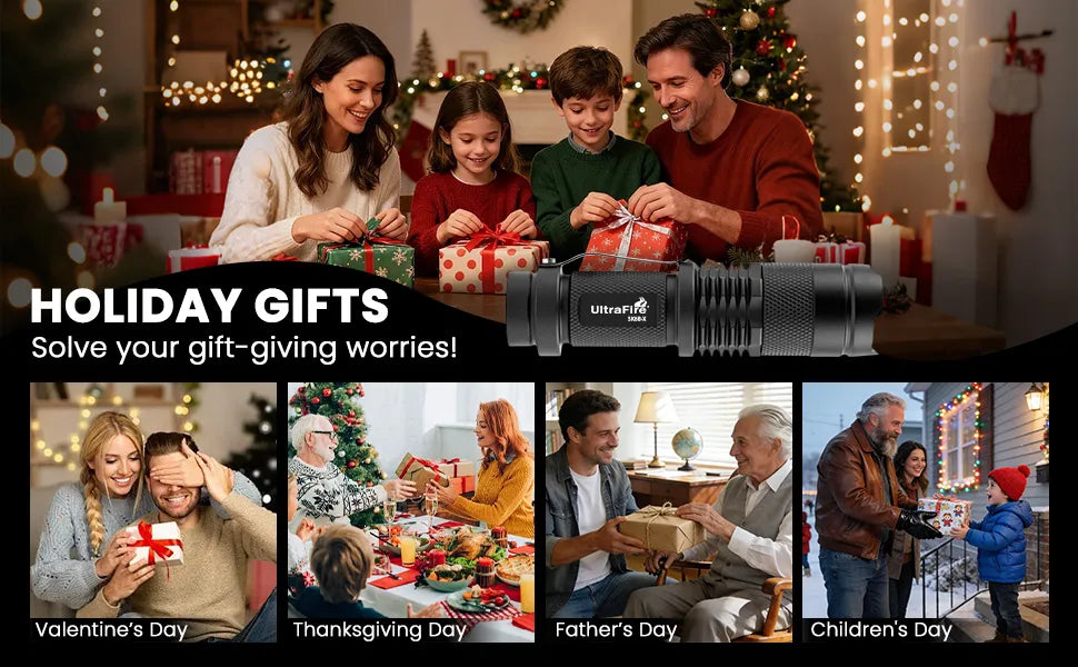 UltraFire® SK68-X Rechargeable Mini Flashlight - 2PCS