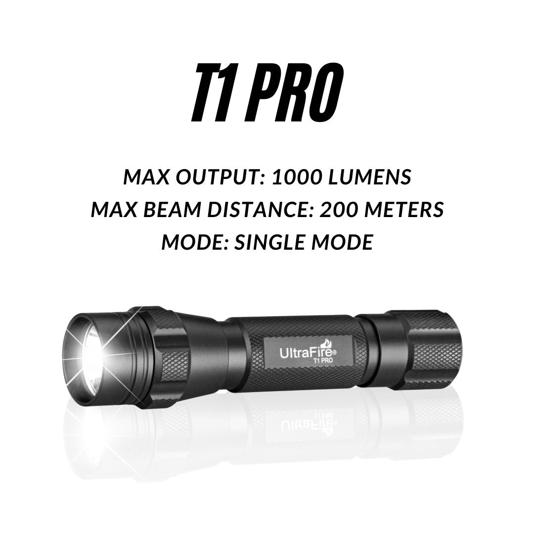 T1 PRO Tactical Flashlight - UltraFire