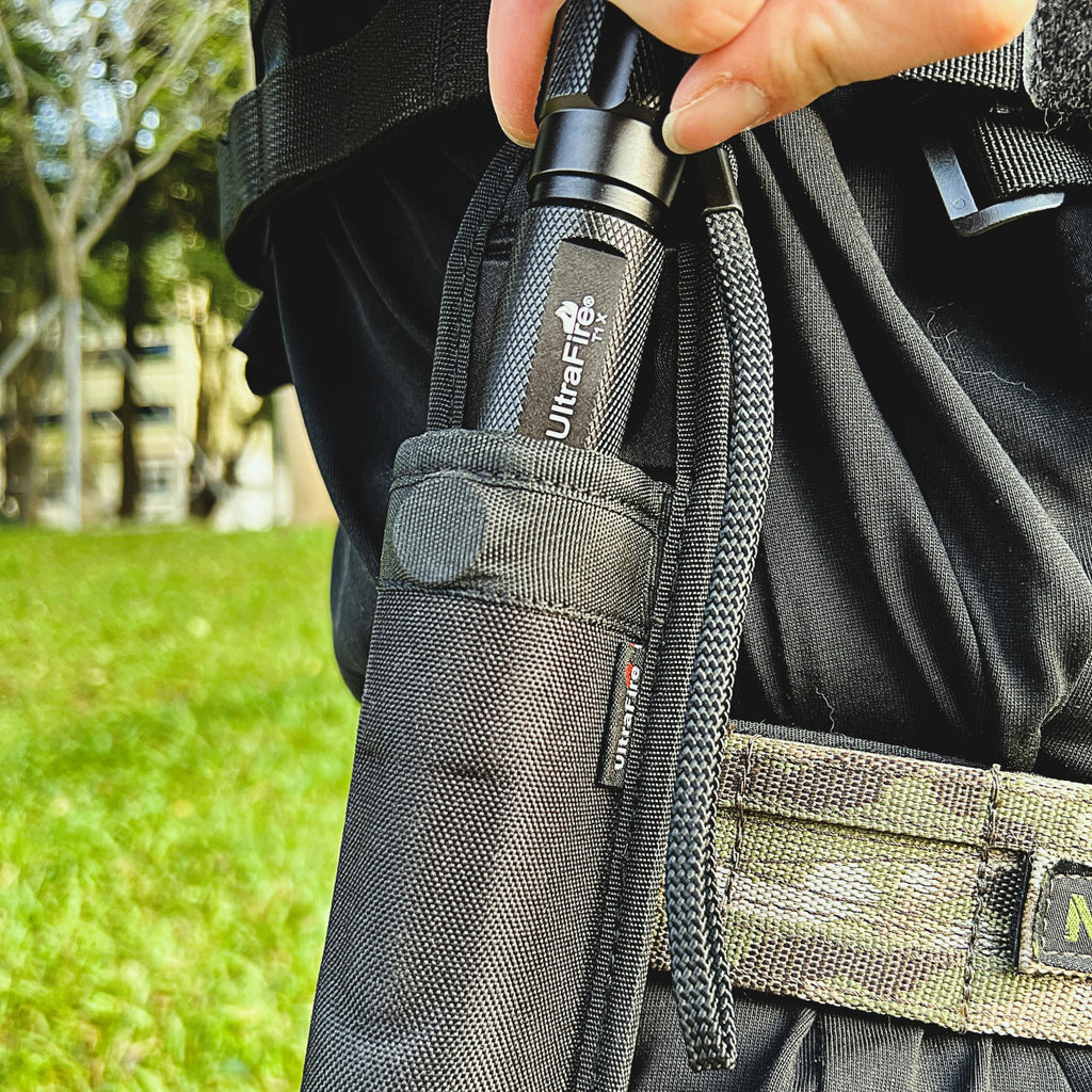UltraFire T1 X Rechargeable Tactical Flashlight with Holster - 1200LM