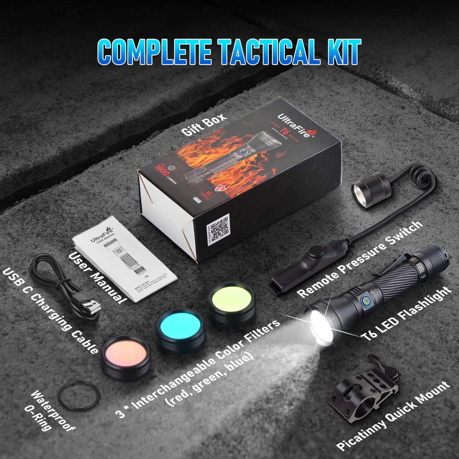 UltraFire® T6 Hunting Flashlight