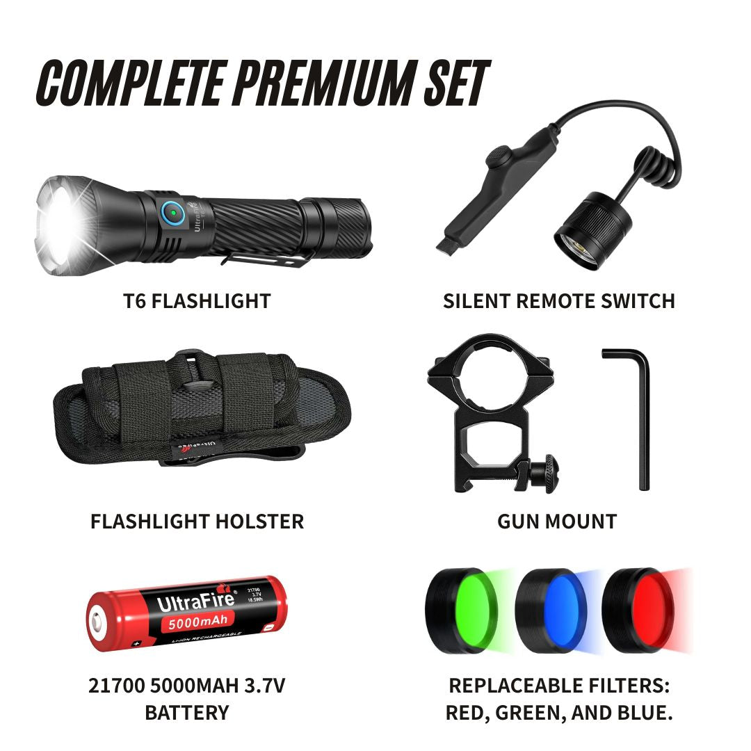 UltraFire_T6_Flashlight_-_Complete_Premium_Set - UltraFire
