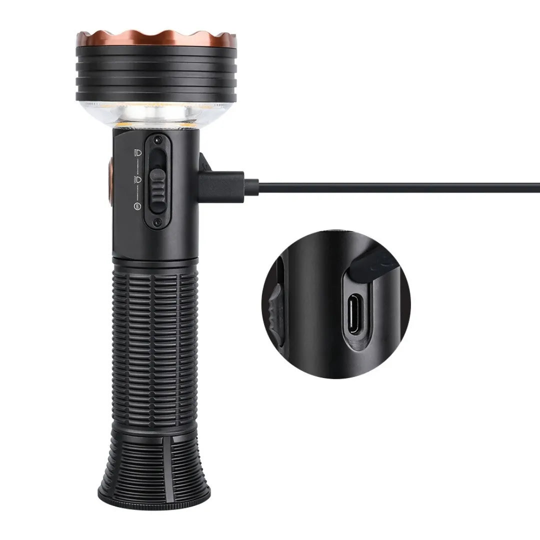 UltraFire TPG Multi-Purpose Camping Reading Flashlight – 5100 Lumens, Magnetic Base, Type-C Rechargeable