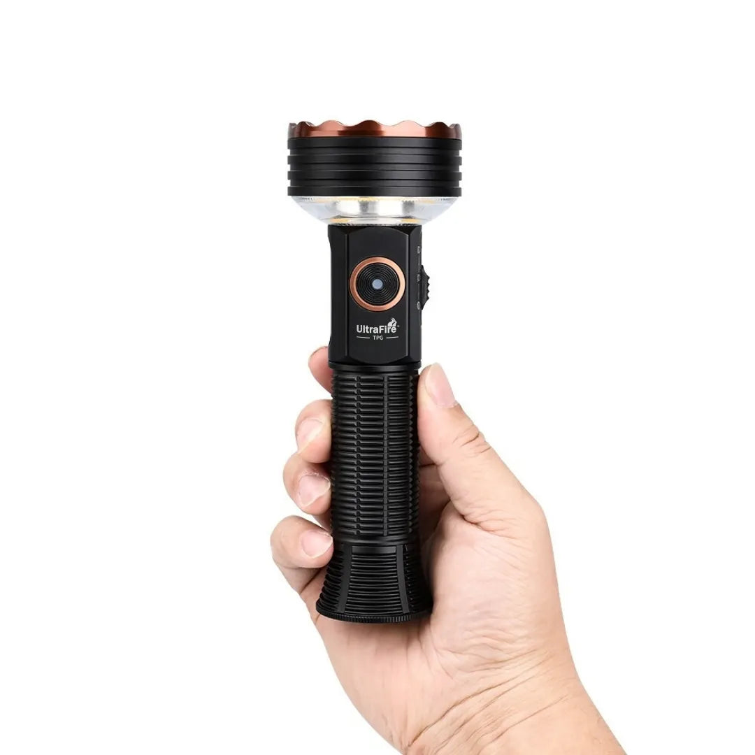 UltraFire TPG Multi-Purpose Camping Reading Flashlight – 5100 Lumens, Magnetic Base, Type-C Rechargeable