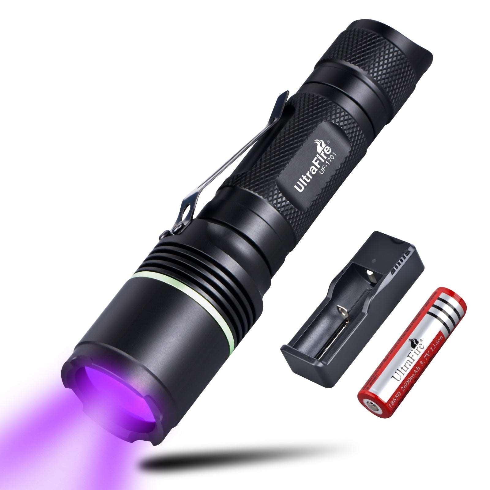 black light with phone flashlight UltraFire UF-1701 UV Light