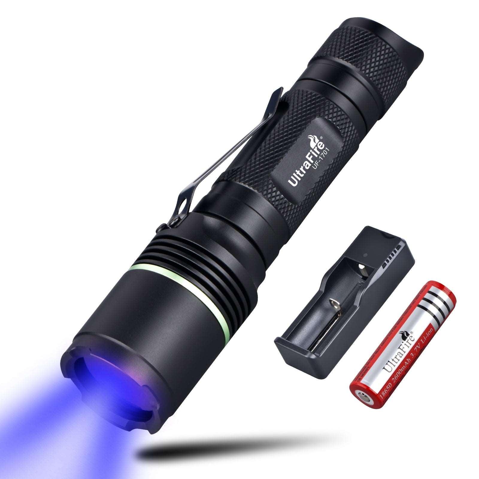 black light flashlight near me UltraFire UF-1701 Black Light UV Flashlight