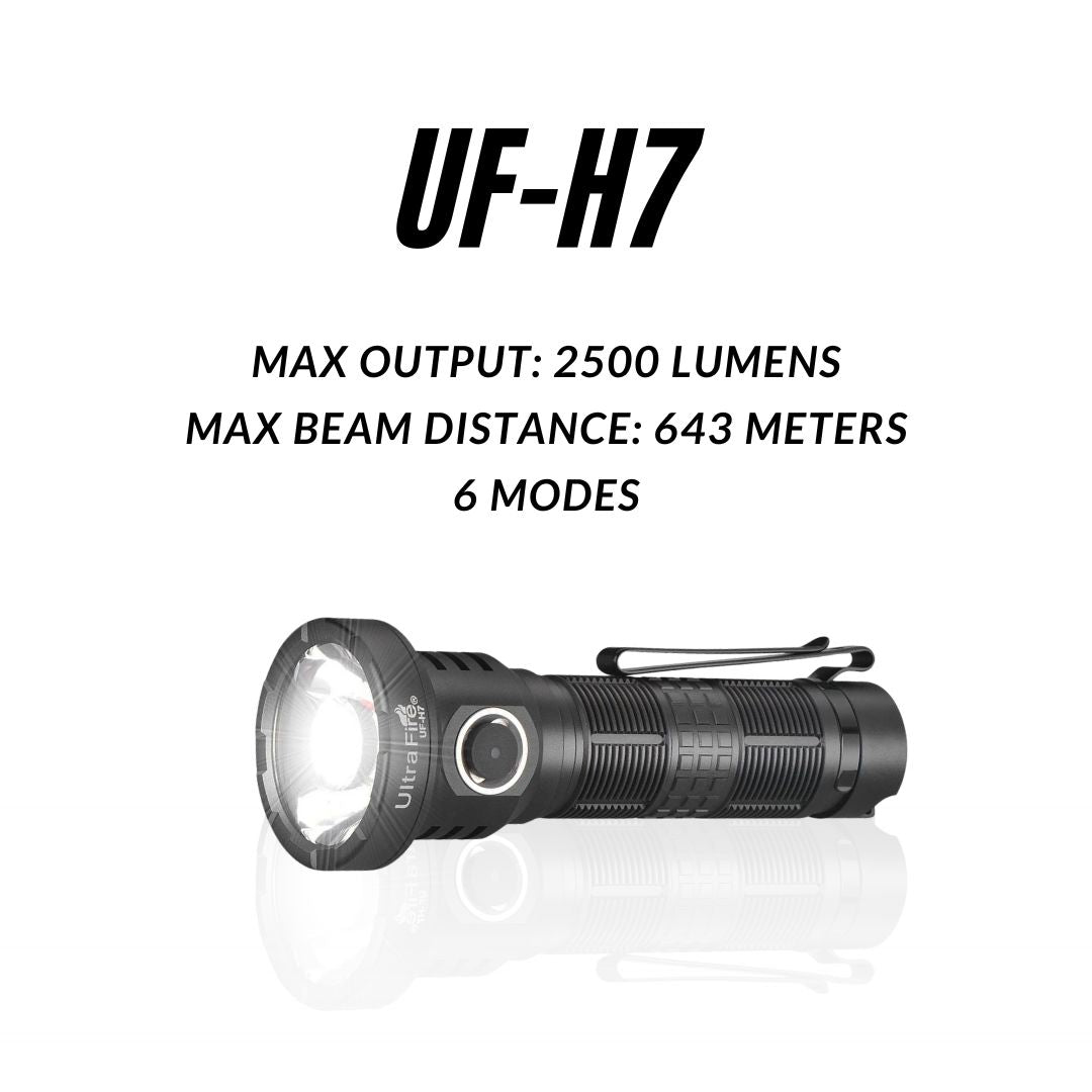 UF-H7 Rechargeable Tactical Flashlight - UltraFire