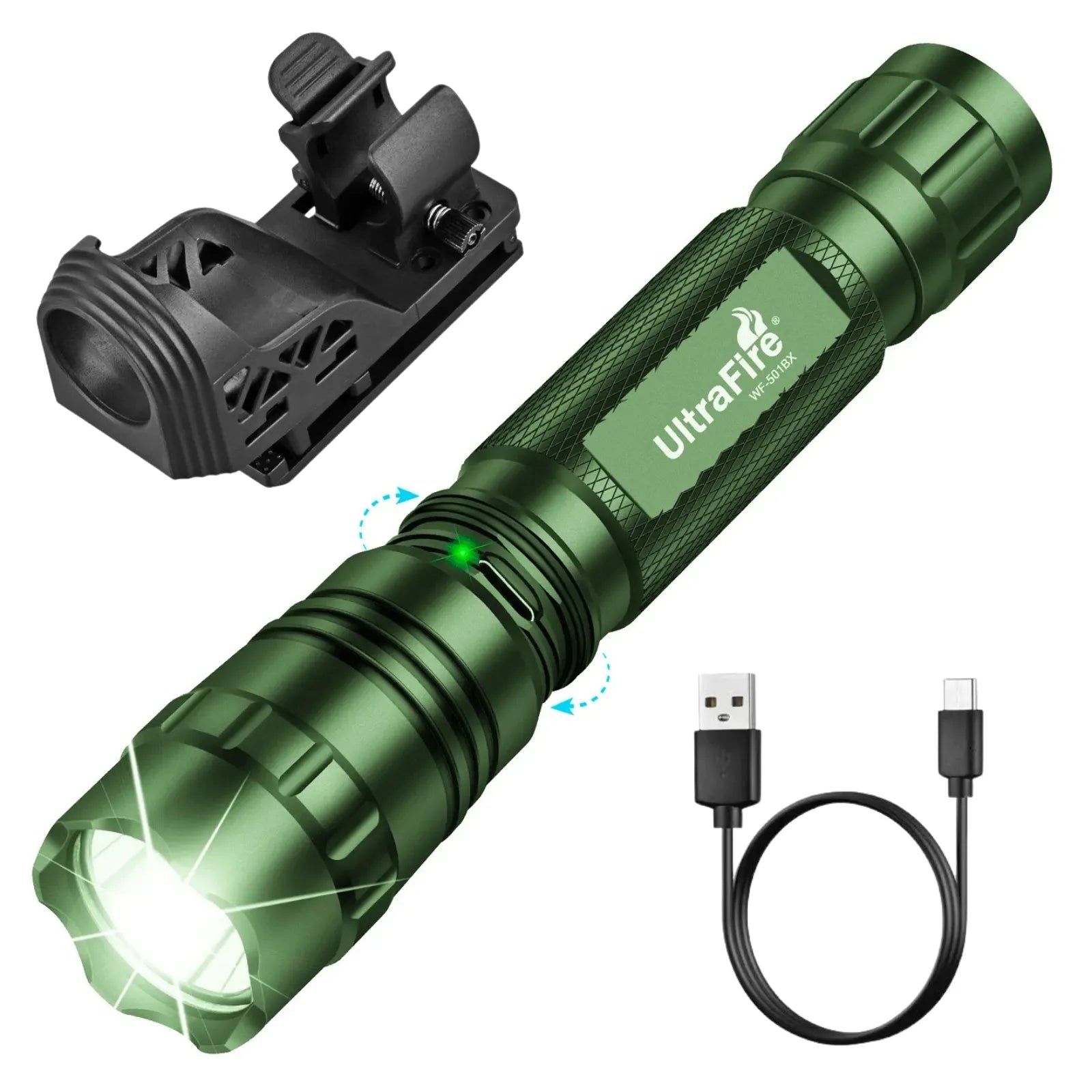 UltraFire® WF-501BX Tactical Rechargeable Flashligh