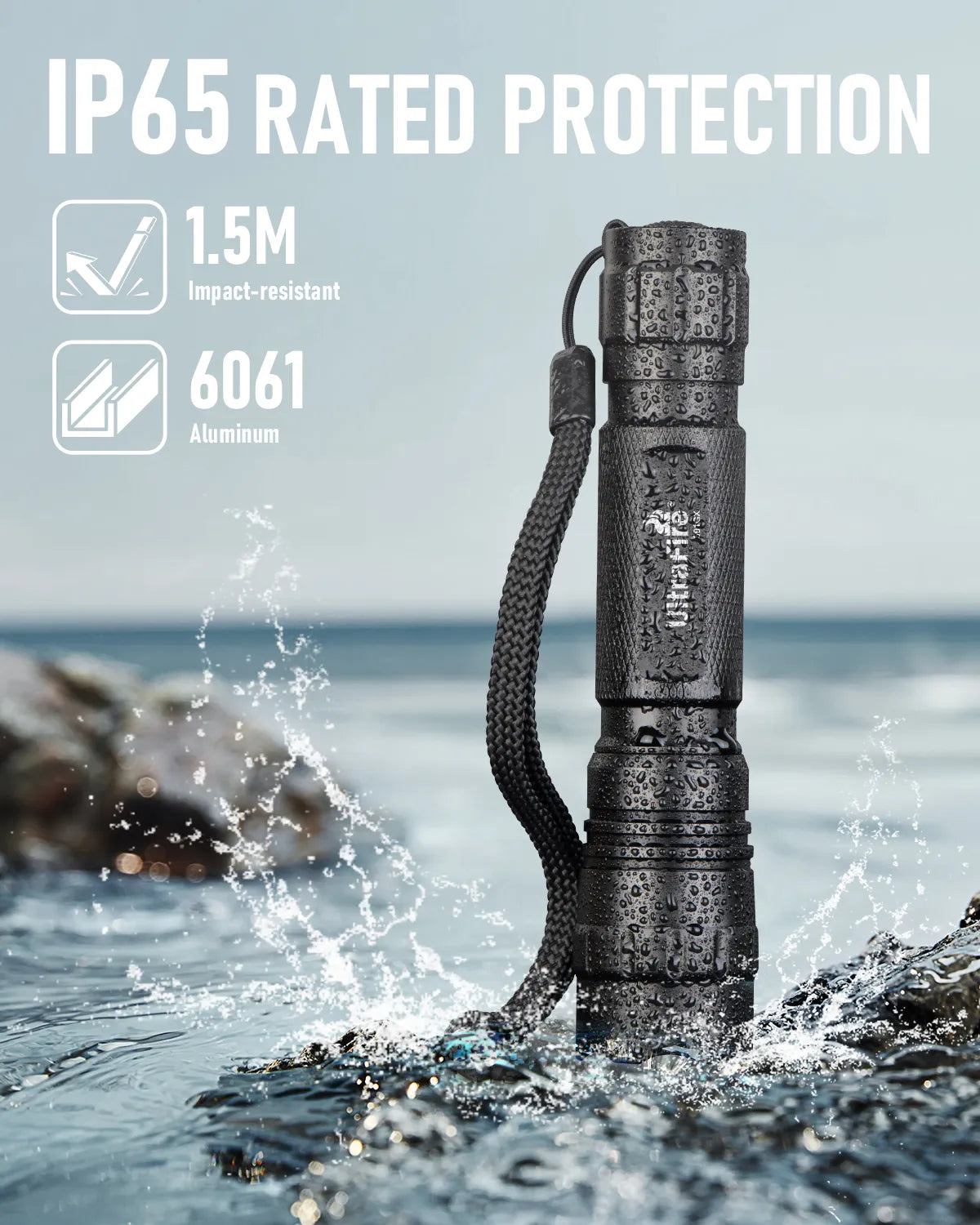 UltraFire® WF-501GX Green LED Rechargeable Flashlight
