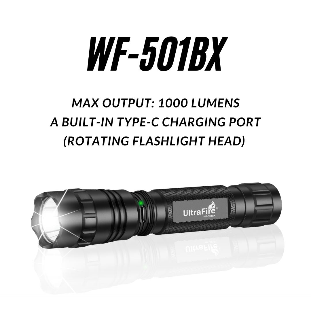 WF-501BX Rechargeable Tactical Flashlight - UltraFire