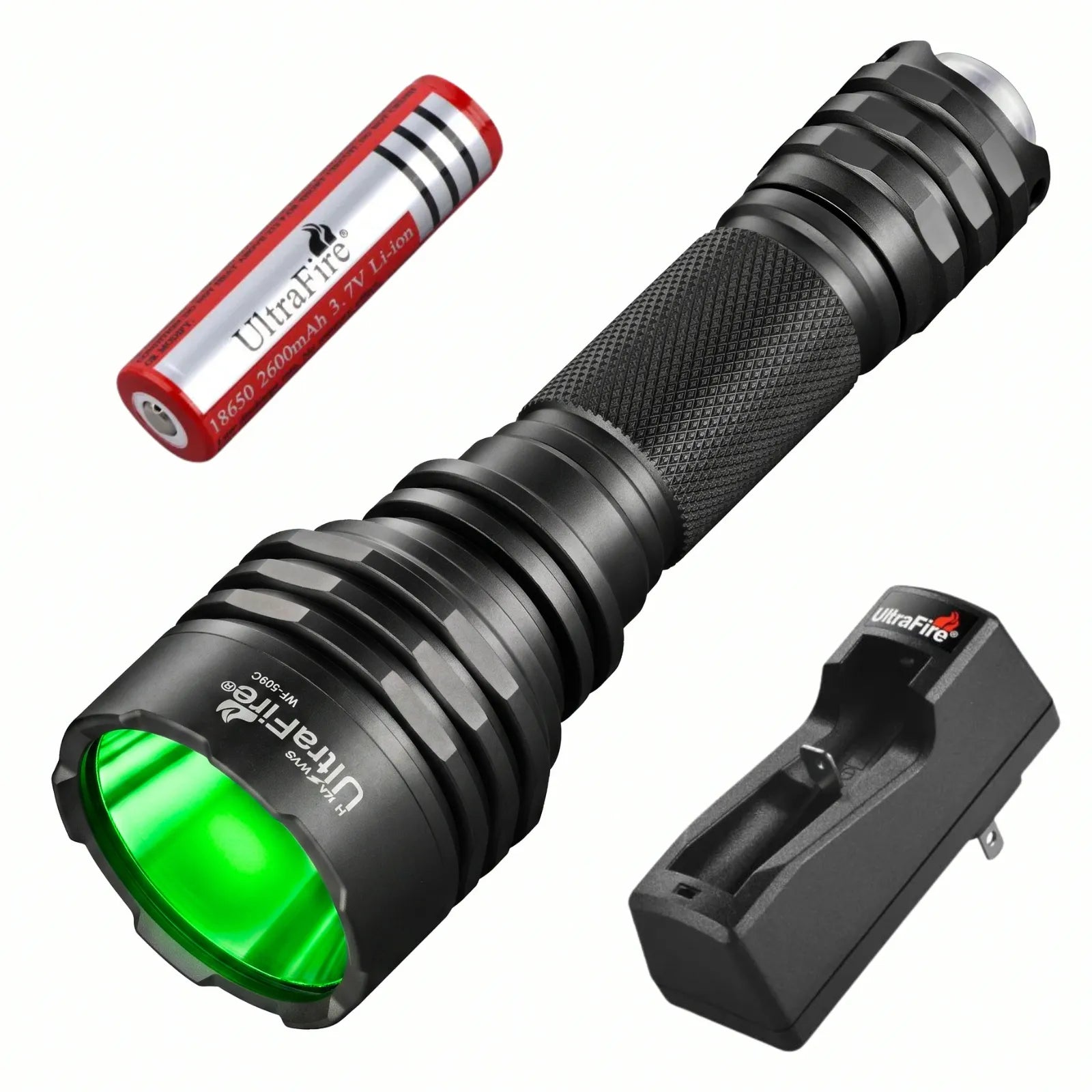 Linterna de caza LED verde UltraFire® WF-509G
