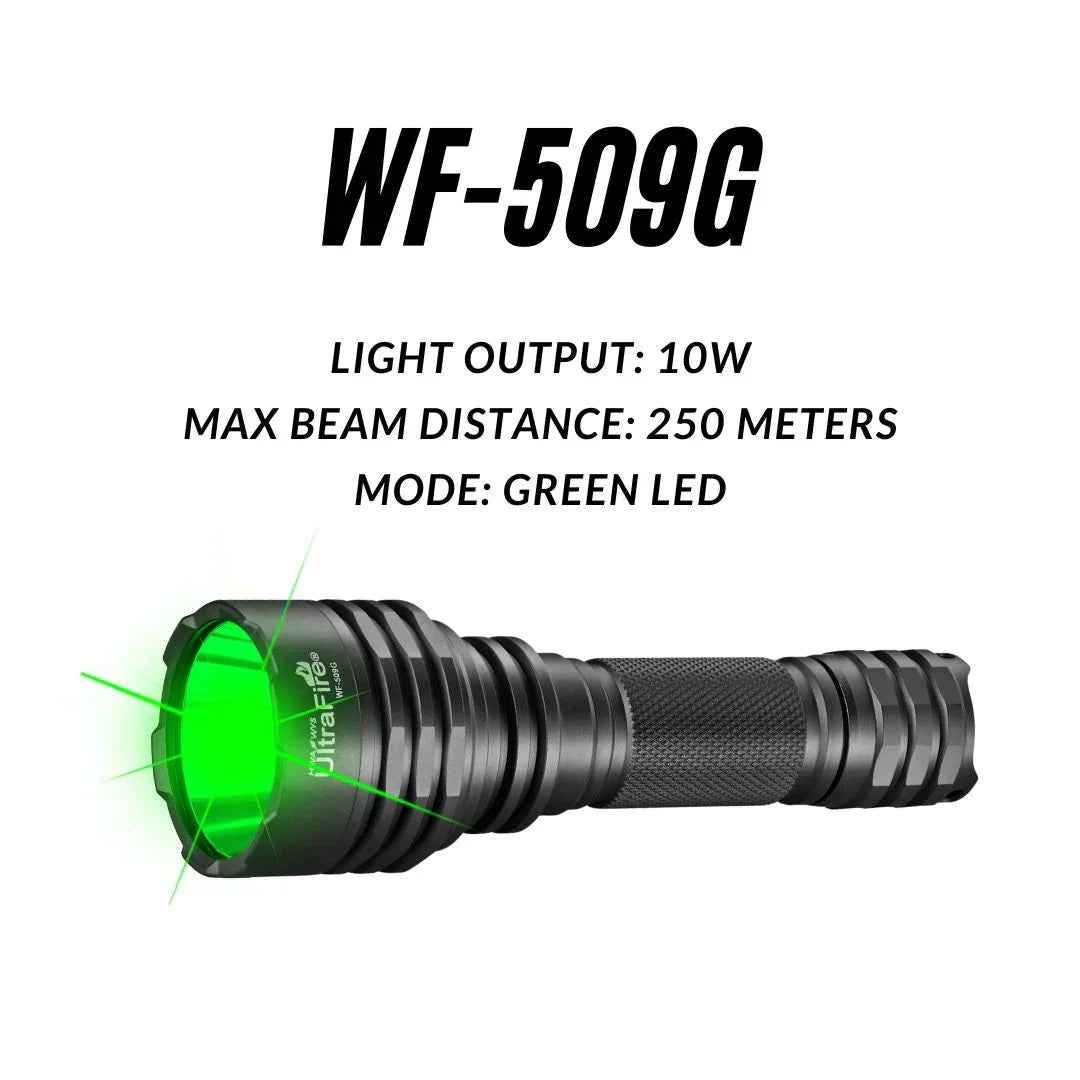 UltraFire WF-509G Green LED Hunting Flashlight