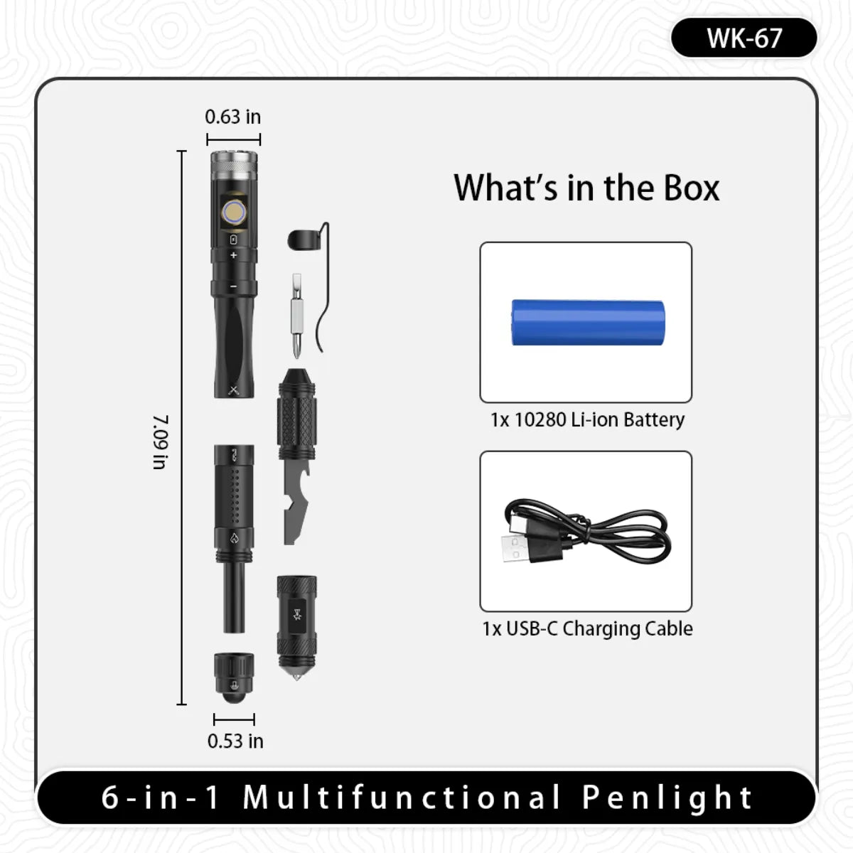 UltraFire® WK-67 Penlight