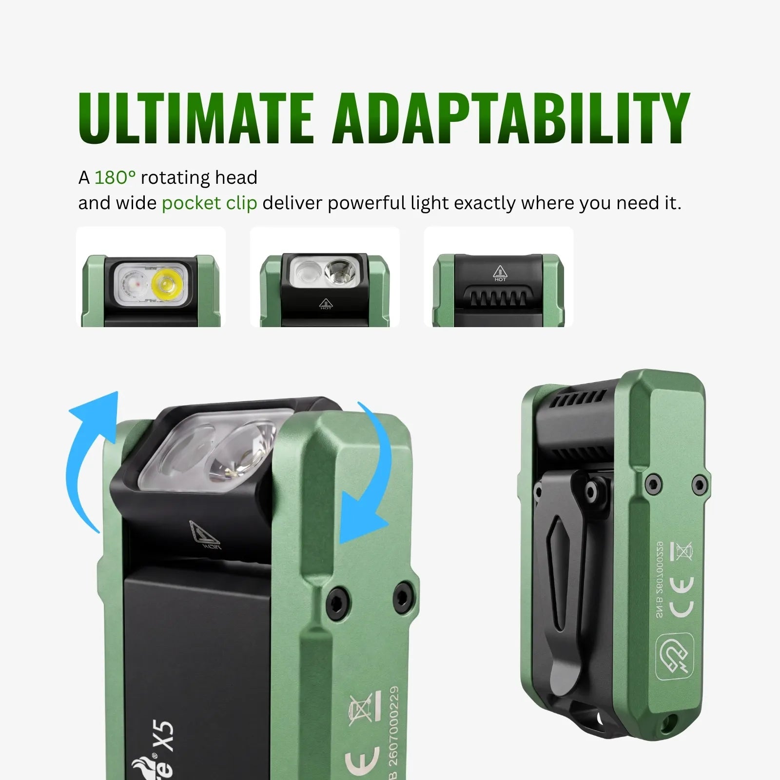 UltraFire® X5 EDC Flashlight