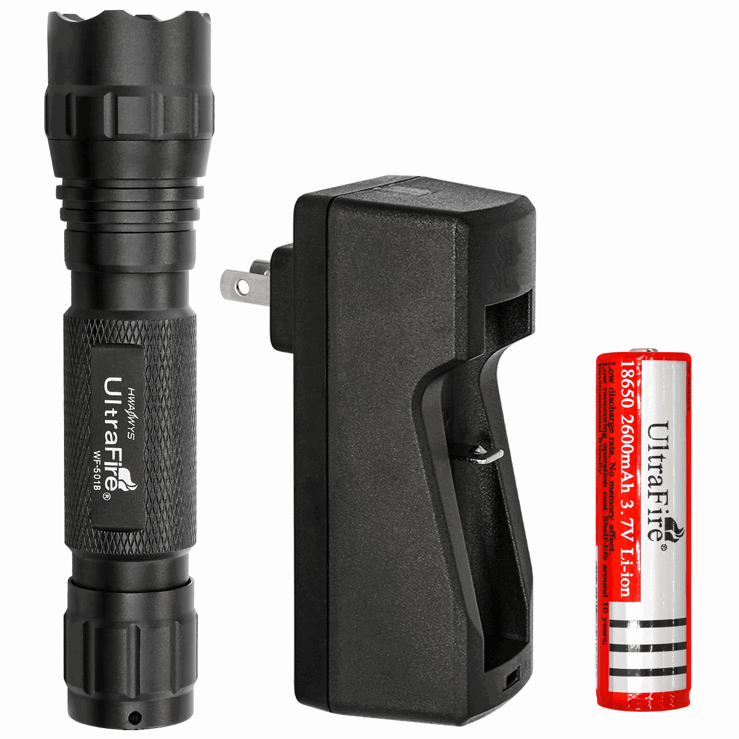 TATTU U2S Torcia UV 365nm Luce Nera Ricaricabile con ZWB2 Filtro 10W L
