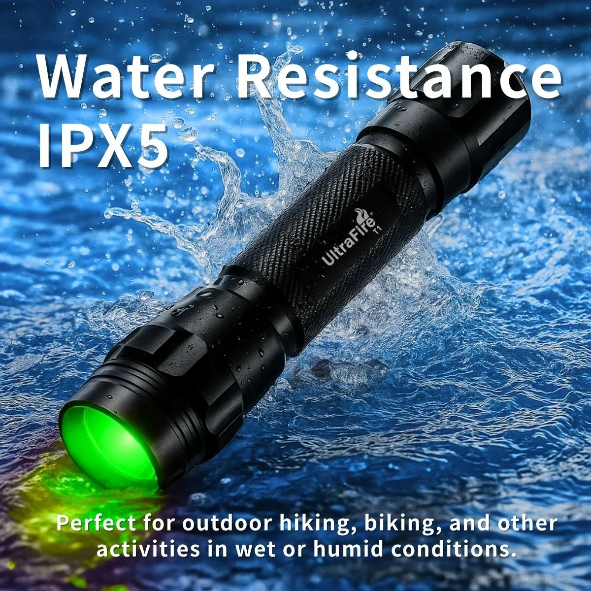 amazon rechargeable tactical flashlight UltraFire CG1 Green LED Hunting Flashlight Only Flashlight