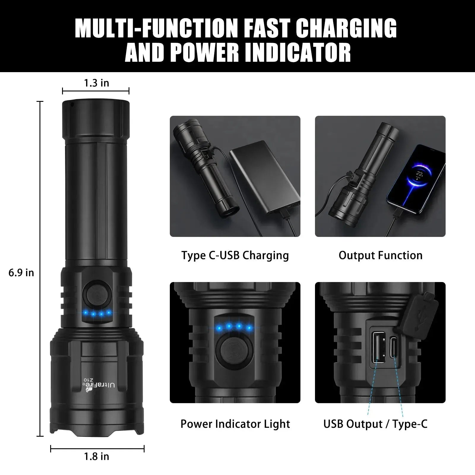 Z10 Survival Flashlight - UltraFire