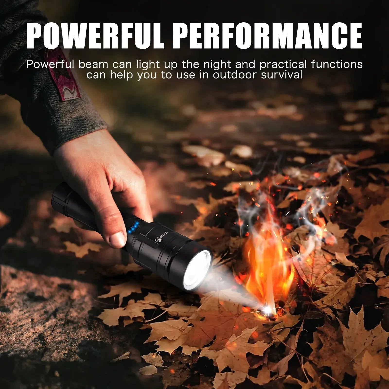 UltraFire Z10 Tactical Flashlight with Battery Pack – 1500LM UltraFire Z10 Tactical Flashlight with Battery Pack – 1500LM