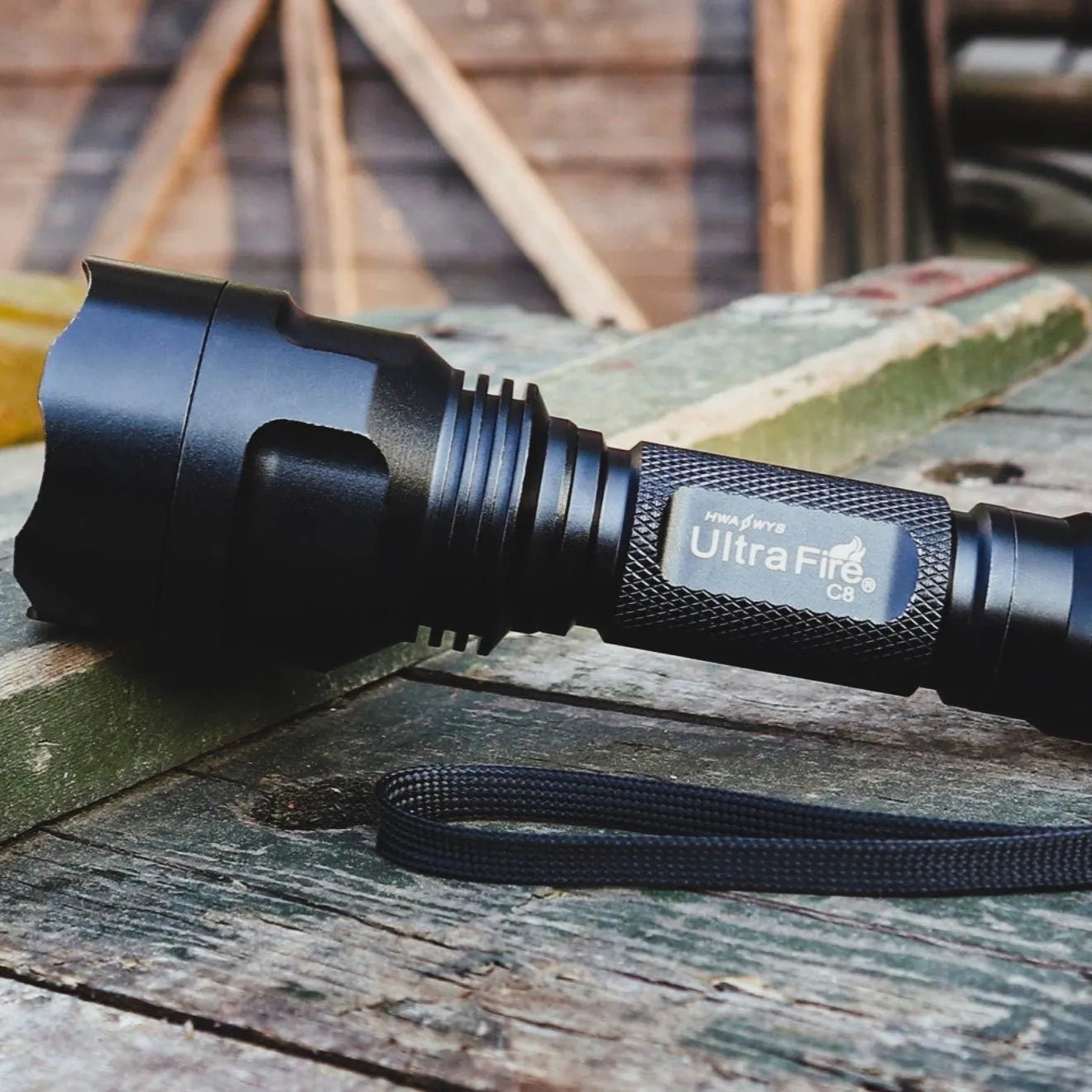 cree xm-l2 u3 led 1000 lumen waterproof usb rechargeable flashlight UltraFire C8 Tactical Flashlight - 1000 LUMENS | 200M