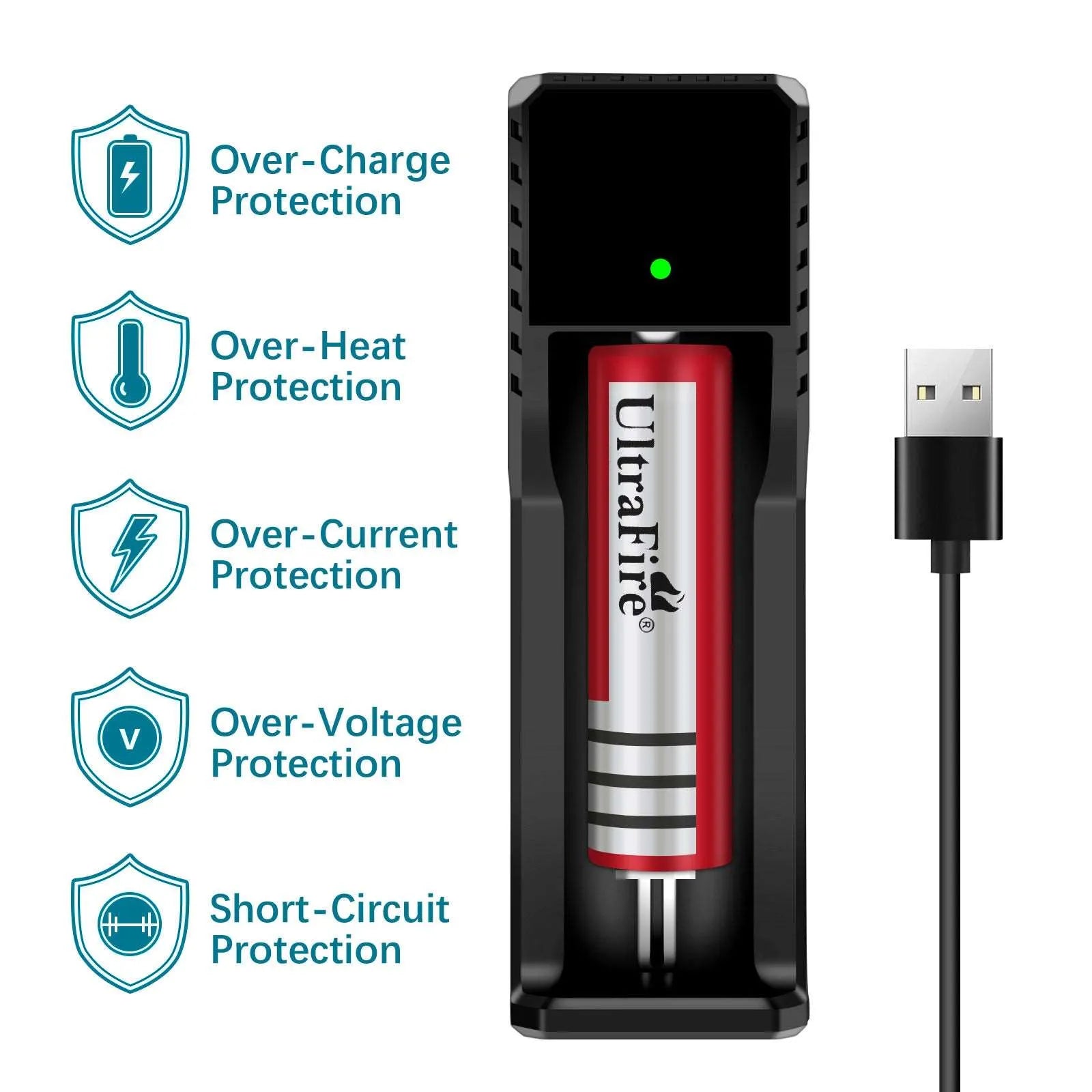 DX-5 Charger (Micro-USB) - UltraFire