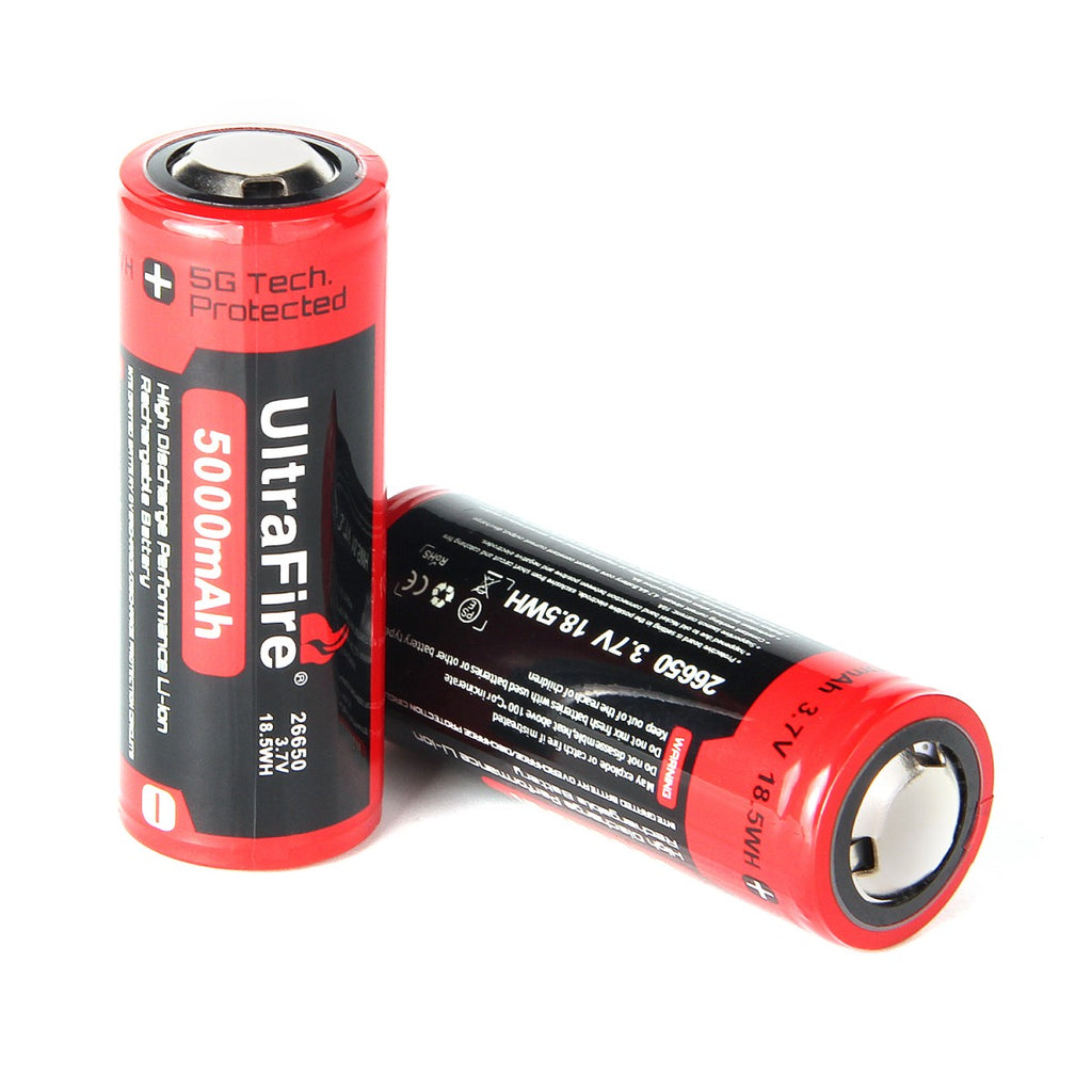 UltraFire 2200mAh 3.7V 18650 Rechargeable Li-ion Battery Without Prote